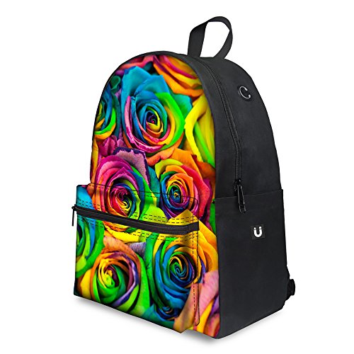 Flower Print Teen Book Bag